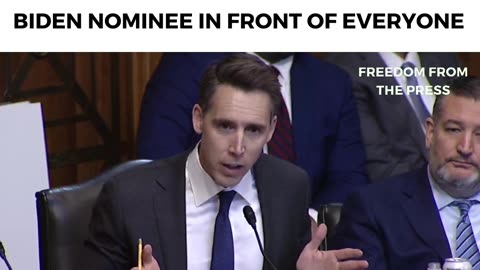 "DO YOU NOT HAVE A MORAL OBLIGATION?!" - Josh Hawley Erupts On Ethics Of Radical Biden Nom