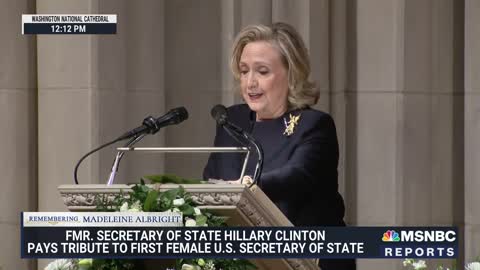Hillary Clinton: Madeleine Albright Worked To Build A 'Better, Freer, Safer World'