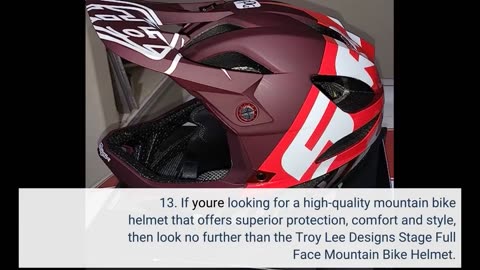 View Ratings: Troy Lee Designs Stage Full Face Mountain Bike Helmet for Max Ventilation Lightwe...