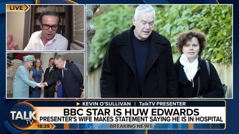 Kevin O'Sullivan reaction to Huw Edwards being hospitalised as he is facing sex scandal allegations