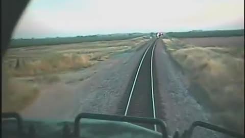 Head on Train Crash Footage (video shot from onboard)