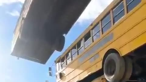 How Many School Buses Can We Stack