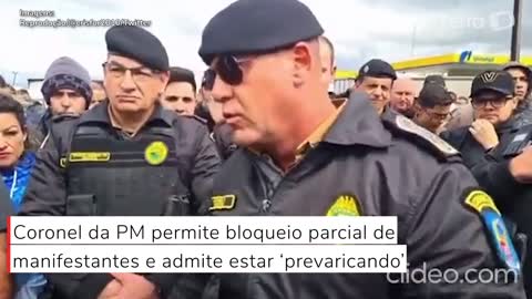 Coronel da PM-PR permite bloqueio parcial de manifestantes e admite estar ‘prevaricando’