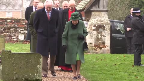 The Queen attends Church for Sunday Service