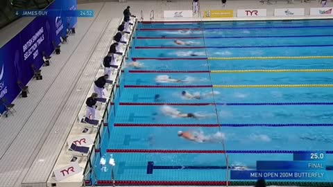 British Swimming Selection Trials 2021 - Men's 200m Butterfly Final