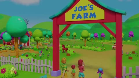 Old Farmer Joe Had A Farm | Joe's Farm song For Kids | Nursery Rhymes And Baby songs with Zoobees