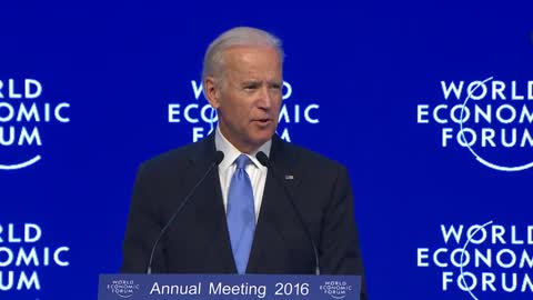Joe Biden's Full Speech at the World Economic Forum- 2016…. Wake up America!