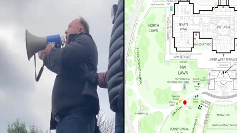 Alex Jones at the Capitol on Jan 6th