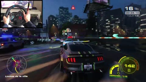 NFS Unbound Ford Mustang GT - Logitech g29 gameplay