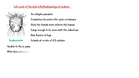 Scabies _- Life Cycle, Pathogenesis, Types, Signs & Symptoms, Risk Factors, Diagnosis & Treatment