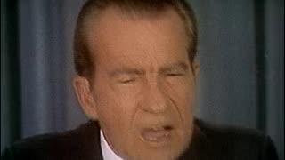 PRES. NIXON SPEAKS FROM WHITE HOUSE ON WATERGATE