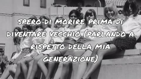 "My generation"-The Who (1966)-traduzione in italiano