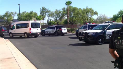 Donald Trump Motorcade arrives in Las Vegas