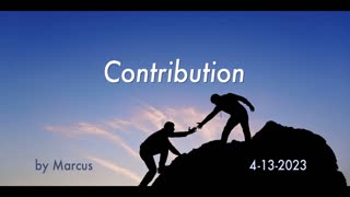 Thoughts on being a Contribution