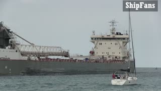 Manitoulin 202m 662ft Bulk Carrier Cargo Freighter In St Clair River