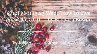 11.15.23 TMWA Podcast 'How To Live With The Guilt' by Barbara Brown