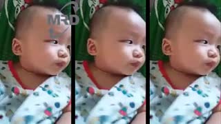 troll very funny baby - troll the baby with sour fruit