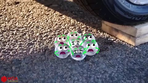 Experiment Car vs Jelly ,Toothpaste, Coca cola