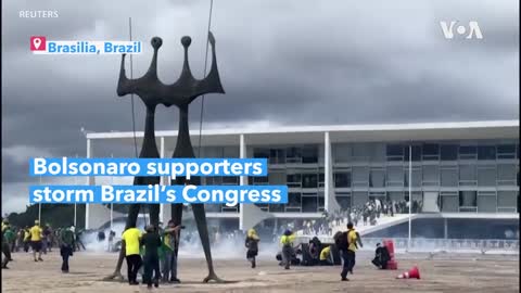 Echoes of Jan 6... Brazilian People have an election stolen, enter Congressional Building