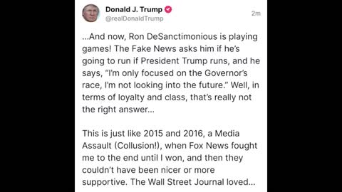 Trump finally SNAPS, attacks Ron DeSantis in unhinged rant