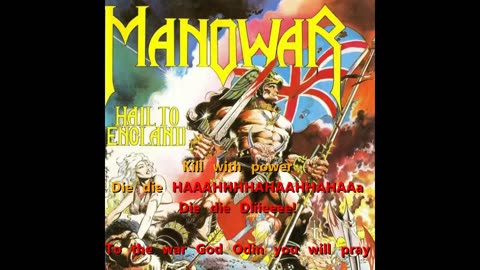 Manowar - Kill With Power {die by karaoke}