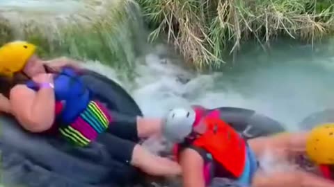 Water rafting in Trapote, Mexico