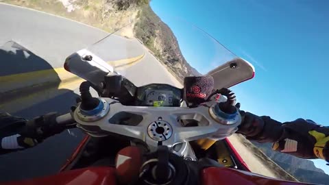 Azusa canyon lower Ducati Panigale 1199 Tri-color 12/13/2015