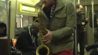 Sax Battle on a Train