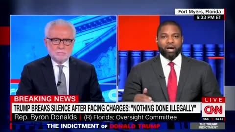 Rep. Byron Donalds DEBUNKS Bragg's Case Against Trump In 60 Seconds...On CNN! (VIDEO)