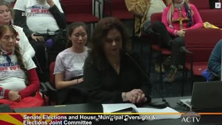 EXPLOSIVE testimony today at the Sen. Elections and House O/sight hearings by Jackie Berger