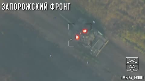 ATGM Strike on an AFU Tank in the Vicinity of Robotyne