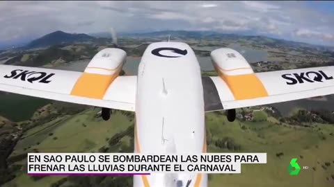 EN BRAZIL bombardear las nubes y evitar que llueva