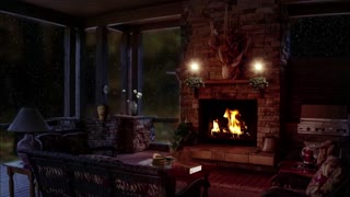 4K Relaxing Fireplace & The Best Instrumental Christmas Music UHD 30 Minutes