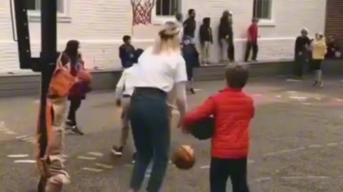 A Slam Dunk PE Session with our Dynamic Female Teacher!