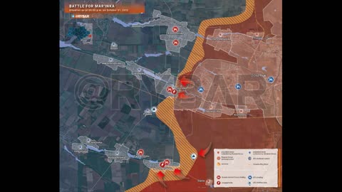 Battle for Maryinka situation as of 16.00 hours, October 31st, 2022.