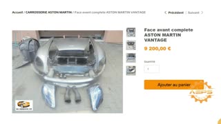 AEPSPIECES.COM - Face avant complete ASTON MARTIN VANTAGE