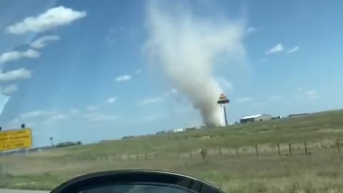 Dust Devil Spotted Off Highway