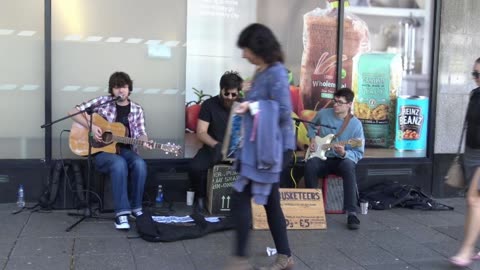 Busketeer Band Busking in the Ocean City 19th October 2018. 8.