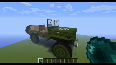 Huge WW2 jeep! Minecraft creations._HDHuge WW2 jeep! Minecraft creations._HD