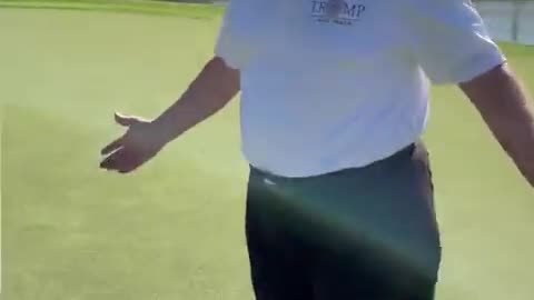 TRUMP hit a hole in one