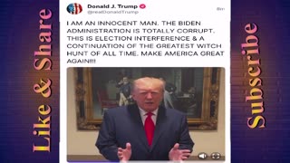 BREAKING: Trump releases video in response to being indicted.