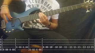 Linkin Park - What I've Done Bass Cover (Tabs)