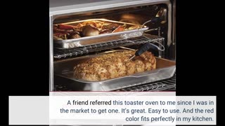 Sponsored Ad - LUBY Convection Toaster Oven with Timer, Toast, Broil Settings, Includes Baking...
