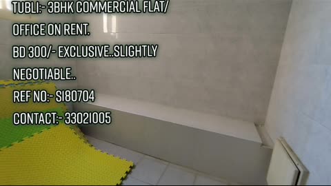 Tubli:- 3Bhk Commercial Flat/Office on Rent