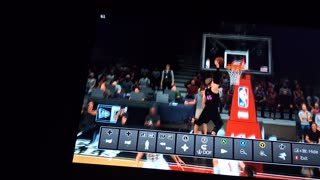 NBA 2K24 5'4 guy dunking