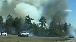 A severe wildfire in Sabine Parish, Louisiana has led to an evacuation order for local residents