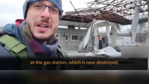 The gas station was used by the Ukrainian Armed Forces as a "filtration center