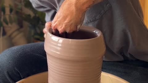 How’d i do #pottery #satisfying #asmr