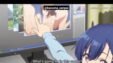 What is she doing! Pure hentai