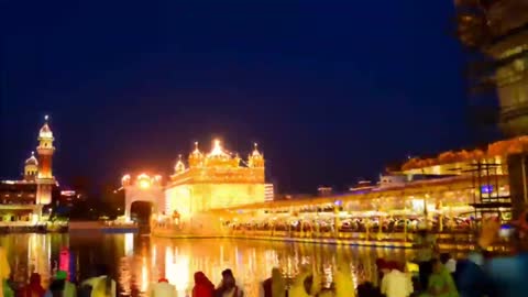 Status of Golden Temple Amritsar Beautiful Video Nature Full HD